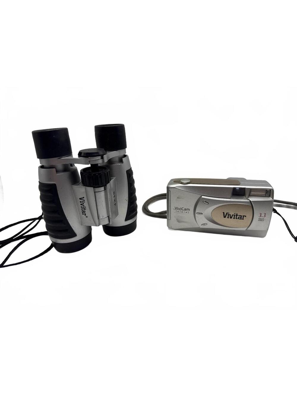 Vivitar ViviCam 3.3 MP Digital Camera with Vivitar 4x30 Binoculars Set